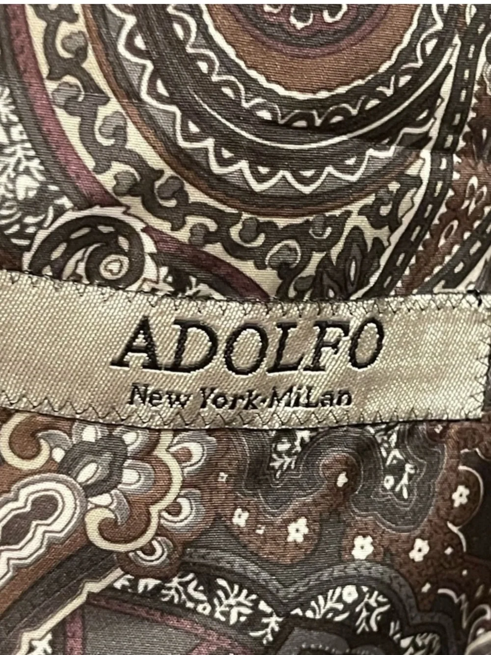 Adolfo black cotton